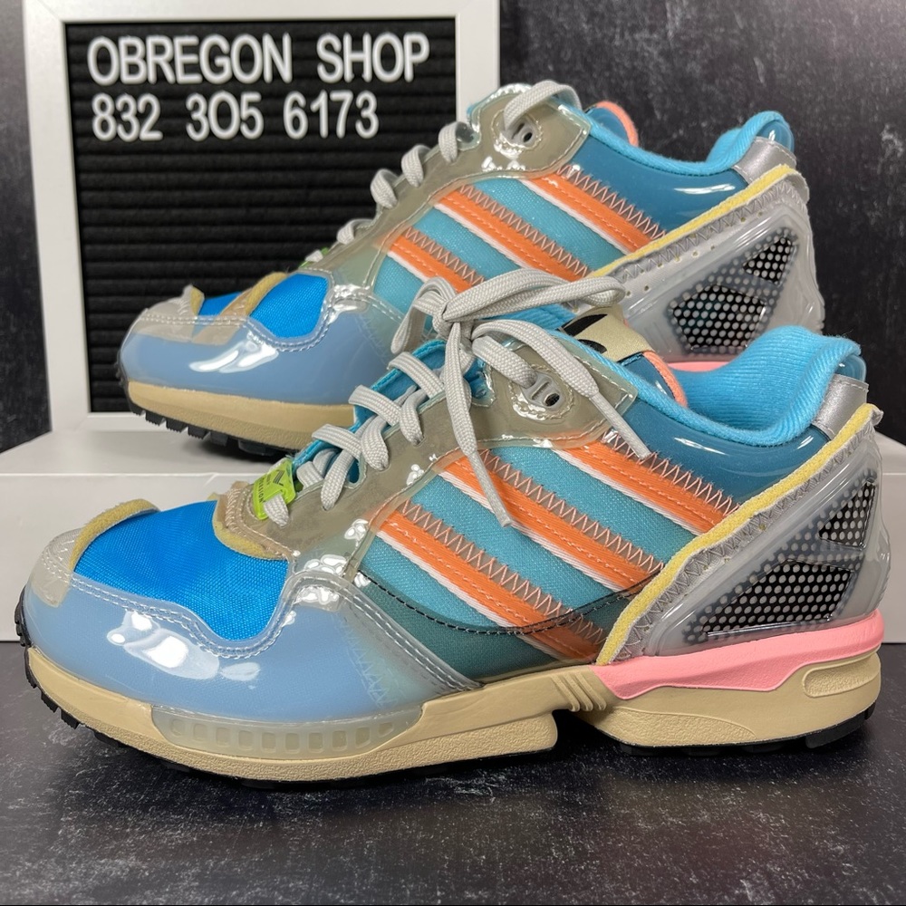 ADIDAS ZX 6000 INSIDE OUT XZ 0006 PACK BLUE WOMENS SHOES SIZE 5 PINK NEW